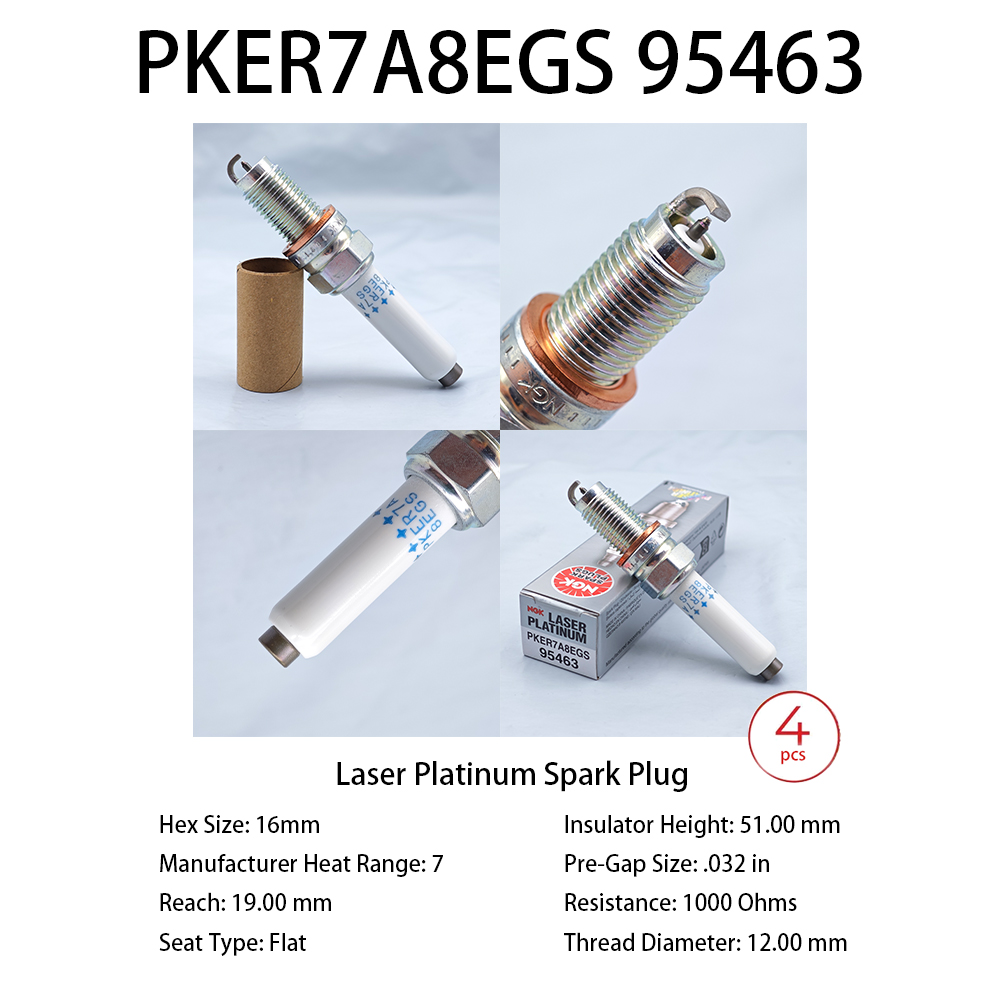 Ngk Spark Plug Laser Iridium - 4ชิ้น NGK เลเซอร์หัวเทียนอิริเดียม PKER7A8EGS 95463เหมาะสำหรับกอล์ฟ7 Octavia