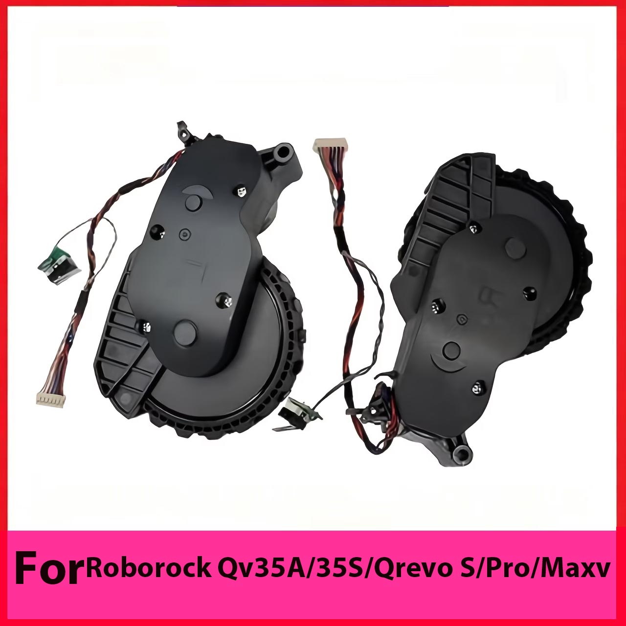 Wheel Cleaner Alloy - ล้อขับเคลื่อนทดแทนสำหรับหุ่นยนต์ดูดฝุ่น Roborock Qv35A/35S/Qrevo S/Pro/Maxv อะไหล่หุ่นยนต์ดูดฝุ่น, อุปกรณ์เสริมล้อหุ่นยนต์
