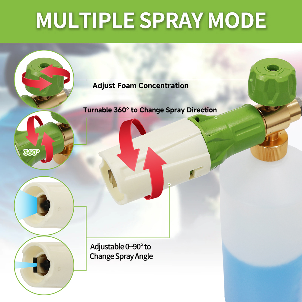 อลูมิเนียมโฟมปืน Lance Foam ca - Foam Cannon Car Wash บทวิจารณ์และราคา